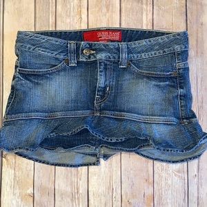 GUESS JEANS DENIM MINI SKIRT SZ 26/2